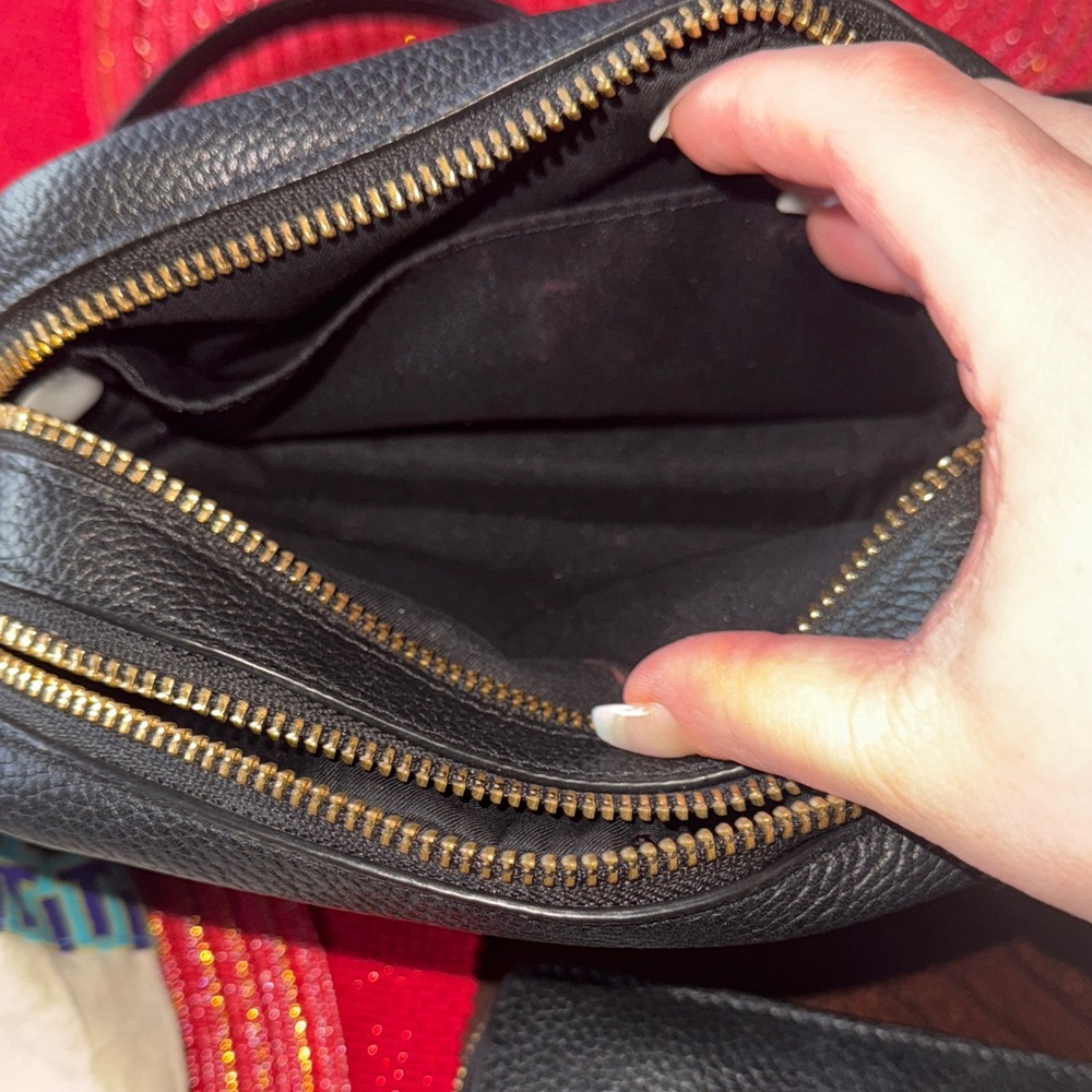 Tory Burch Black Miller Crossbody Bag and Matching Wallet with Gold Accents - Picture 4 of 13